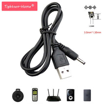 Load image into Gallery viewer, wholesale USB Port To 3.5*1.35 5V mm inner DC Barrel jack Power Cable Connector For Small Electronics Devices Accessories
