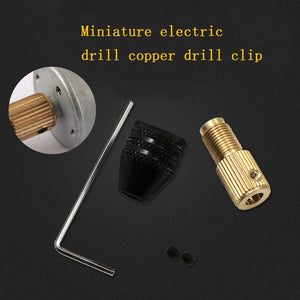 5mm Self-tightening Mini Drill Chucks Fit For Micro Twist Electronic Drill Collet Clamp Set Power Tool Accessories With Wrench