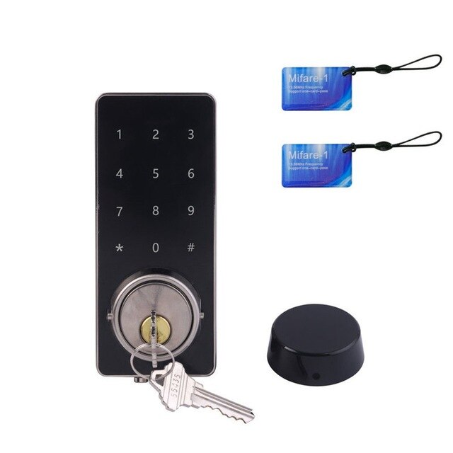 Smart Biometric Fingerprint Lock with Digital Password RFID Card  Key Electronic Smart Fingerprint Door Lock