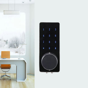 New Style Universal Black Electronic Door Lock Knob with Password Key Card Office Home Security Accessories serrure de porte