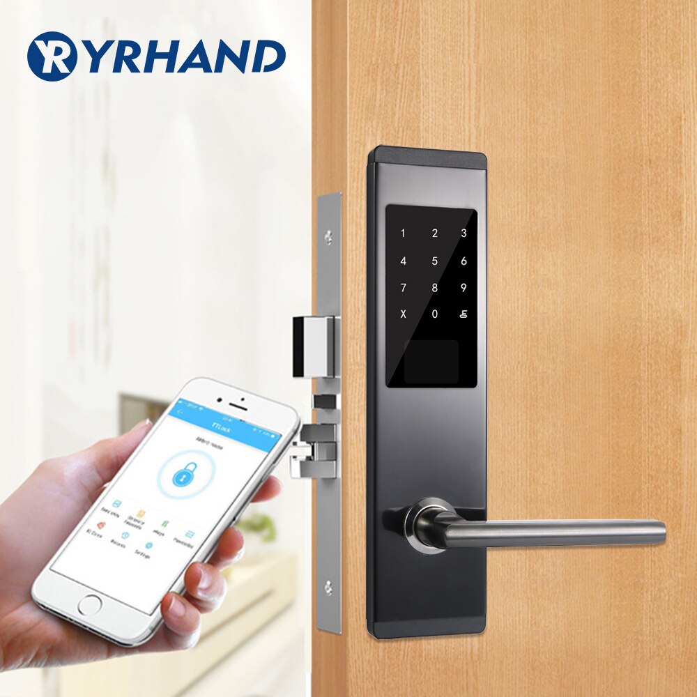 App Wifi Smart Door lock  Security Electronic Touch Screen Access Control Lock Door  Digital Keyless Code Deadbolt Lock